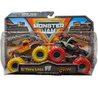 Monster Jam 2024 Series 30 1:64 Monster Truck Diecast 2 unità, Il Toro Pazzo vs Captain's Curse