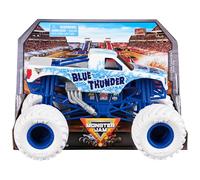 Monster Jam, Official Blue Thunder Monster Truck, Collector Die-Cast Vehicle, scala 1:24, Kids Toys for Boys and Girls Ages 3 and up