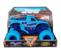 MONSTER JAM, Blue Thunder Monster Truck, veicolo pressofuso da collezione, scala 1:24, giocattoli per bambini per ragazzi e ragazze dai 3 anni in su