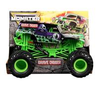 Monster Jam Camion mostro Grave Digger, giocattolo in metallo pressofuso su larga scala con pneumatici BKT, prodotto ufficiale Spin Master, dai 3 anni in su