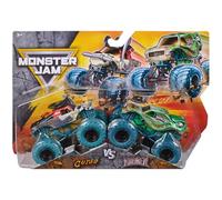 Monster Jam Camion mostro in metallo pressofuso Pirate'S Curse vs. Kraken, scala 1:64, giocattoli per bambini dai 3 anni in su