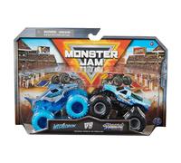 Monster Jam, Camion Mostro Metallo Megalodon Vs. Hooked Ufficiali, Scala 1:64, Giocattoli per Bambini dai 3 Anni in su, 6069872