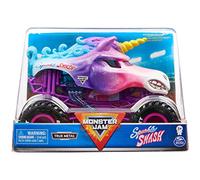 Monster Jam, Camion ufficiale Sparkle Smash Monster Truck, veicolo pressofuso da collezione, scala 1:24