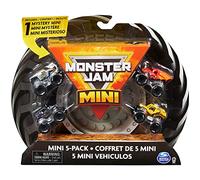 Monster Jam - Confezione di 5 veicoli MINIS 1:87-5 veicoli originali Monster Trucks ufficiali formato mini - da collezionare scala 1:87 - Mostra Giocattolo per bambini 3 anni in
