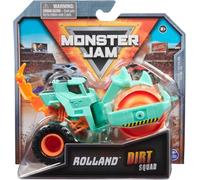Monster Jam, Dirt Squad Monstertruck Ufficiale con parti mobili, scala 1:64, veicolo pressofuso, giocattolo per ragazzi dai 3 anni in su, (Rolland Orange and Aquablau)