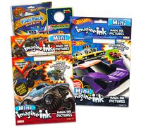 Monster Jam e Hot Wheels Magic Ink Coloring Book Set per bambini piccoli - Pacchetto con 2 libri da colorare Imagine Ink con penne a inchiostro i