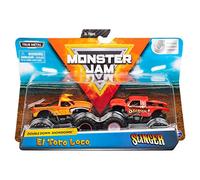 Monster Jam, El Toro Loco Vs. Slinger Monster Truck pressofuso, scala 1:64, confezione da 2