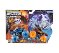 Monster Jam Fire & Ice Split Dragon and Split Zombie scala 1:64 Monster Trucks veicolo pressofuso 2-pack