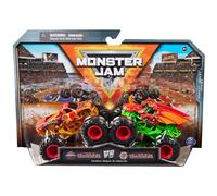 Monster Jam, Giocattolo ufficiale Bakugan Dragonoid Vs. Bakugan Dragonoid in pressofusione Monster Trucks, scala 1:64, giocattoli per bambini dai 3 anni in su