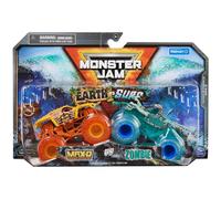 Monster Jam, Giocattolo ufficiale Max D Earth Vs. Zombie Surf in scala 1:64 Monster Trucks giocattolo per bambini dai 3 anni in su