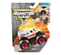 Monster Jam Jambulance - Veicolo pressofuso in scala 1:64, ambulanza bianca Monster Truck giocattolo, dai 3 anni in su