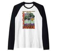 Monster Jam Mantiene la Pala Affilata dal 1982 Maglia con Maniche Raglan