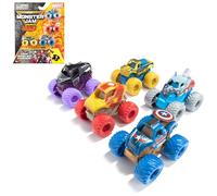 Monster Jam, Marvel - Mini confezione da 5 pezzi con Monster Truck Mystery Collectible, scala 1:87, giocattoli a sorpresa per bambini per ragazzi e ragazze dai 3 anni in su