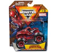 Monster Jam, Marvel - Monster Truck ufficiale Spider-Man, veicolo pressofuso, scala 1:64, super eroe, giocattoli per bambini dai 3 anni in su
