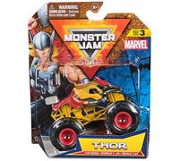 Monster Jam, Marvel, Monster Truck ufficiale Thor, veicolo pressofuso, scala 1:64, super eroe, giocattoli per bambini dai 3 anni in su