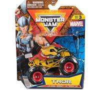 Monster Jam Marvel Thor Monster Truck - Veicolo pressofuso in scala 1:64 - Serie 3