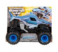 Monster Jam Megalodon, Monster Truck in scala 1:24, prodotto ufficiale Spin Master, da collezione, ruote grandi, dettagli realistici, età 3+