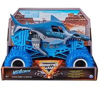 Monster Jam, Megalodon Monster Truck, veicolo da collezione in scala 1:24, giocattolo per bambini dai 3 anni in su