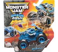 Monster Jam Megalodon Smash & Bash Monster Truck pressofuso - Real Action Crash Reset Veicolo, scala 1:64, Serie 01