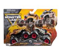 Monster Jam, Monster Mutt vs. Dalmatian Monster Trucks, modellino in scala 1:64, giocattolo per bambini dai 3 anni in su