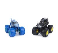 Monster Jam , Monster Truck die-cast ufficiali Batman Vs. Megalodon, in scala 1:64, giocattoli per bambini dai 3 anni in su