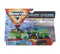 Monster Jam, Monster Trucks, scala 1:64 ufficiale Grave Digger contro macchina misteriosa che cambia colore