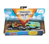 Monster Jam, Monster Trucks ufficiali Scooby Doo contro Mysterty Machine pressofusi, scala 1:64, confezione da 2