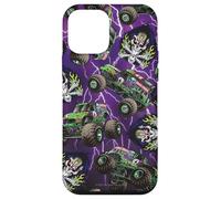 Monster Jam Repeating Grave Digger Truck & Logo Motorsports Custodia per iPhone 12 mini