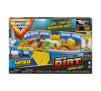 Monster Jam Set Deluxe ARENA con Sabbia Monster Dirt in Scala 164 Incluso...