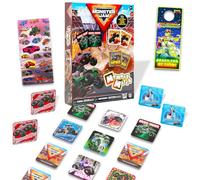 Monster Jam Set di giochi di memoria - Pacchetto di giocattoli educativi con gioco di carte camion e adesivi, altro | Monster Jam Learning Toy per ragazzi, bambini