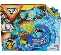 Monster Jam, Megalodon Loop of Doom Stunt Playset con esclusivo Monster Truck pressofuso in scala 1:64, giocattoli per bambini dai 3 anni in su