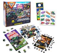 Monster Jam Set di puzzle Premier - Bundle con 3 puzzle camion più tatuaggi e altro per bambini adulti | Monster Jam Toys for Boys