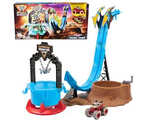 Monster Jam - SFIDA Fango E Acqua Dalmatian Dunk E Auto Mostro Esclusivo Che Cambia Colore Scala 1:87-6072014 - Auto per Bambini - Giochi Bambini - Giocattoli Bambini 3 anni +