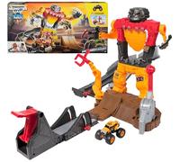 Monster Jam Smash & Bash SmashBot - Set da gioco con lanciatore, esclusivo Monster Truck in scala 1:64, robot riparabile da 38 cm, giocattoli per bambini per ragazzi e ragazze dai 3 anni in su