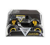 Monster Jam Spin Master - Camion stunt Truck in edizione limitata, in scala 1:24, in metallo pressofuso, edizione da collezione, colore: nero e giallo