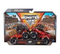 Monster Jam, Ufficiale Lumberjack Vs. Axe Monster Truck pressofuso, scala 1:64, giocattoli per bambini dai 3 anni in su