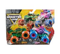 Monster Jam Ufficiale scala 1:64 Diecast Truck 2-Pack Serie 33 Dragon vs Sparkle Smash