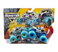 Monster Jam Ufficiale scala 1:64 Diecast Truck 2-Pack Serie 35 Catastrophe vs Monster Mutt Husky