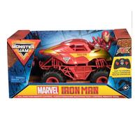 MONSTER JAM, Veicolo Monster Truck Marvel Iron Man RC, in Scala 1:24, Giocattoli