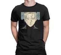 Monster Johann Naoki Urasawa T-Shirts for Men Cool Cotton Tees Round Collar Harajuku Tshirt Arrival Clothing Black M