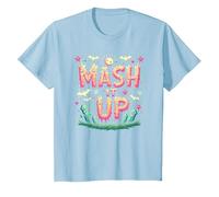 Monster Mash It Up, Divertente Festa di Halloween Maglietta, Bambini, Celeste, 2 Anni