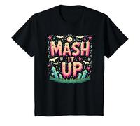 Monster Mash It Up, Divertente Festa di Halloween Maglietta, Bambini, Nero, 4 Anni