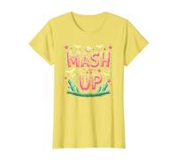 Monster Mash It Up, Divertente Festa di Halloween Maglietta, Donna, Limone, M