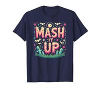 Monster Mash It Up, Divertente Festa di Halloween Maglietta, Uomo, Navy, L