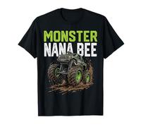 Monster Nana Bee Monster Truck, Abbinamento per la Festa della Mamma e della Famiglia Maglietta