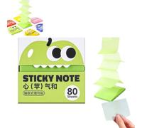 Monster Pop-Up Transparent Sticky Notes, glitter notes 7.6x7.6cm, Office Memo for Bible Study, Office, Planning, Journaling, Organizing Tasks, Daily, Annotation，1pc-e
