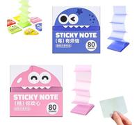 Monster Pop-Up Transparent Sticky Notes, glitter notes 7.6x7.6cm, Office Memo for Bible Study, Office, Planning, Journaling, Organizing Tasks, Daily, Annotation，2pcs-c