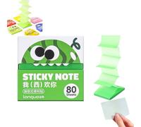 Monster Pop-Up Transparent Sticky Notes, glitter notes 7.6x7.6cm, Office Memo for Bible Study, Office, Planning, Journaling, Organizing Tasks, Daily, Annotation，1pc-d