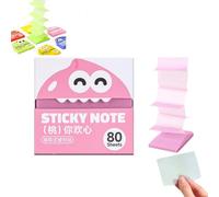 Monster Pop-Up Transparent Sticky Notes, glitter post it notes 7.6x7.6cm, Office Memo for Bible Study, Office, Planning, Journaling, Organizing Tasks, Daily, Annotation，1pc-a