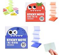 Monster Pop-Up Transparent Sticky Notes, glitter post it notes 7.6x7.6cm, Office Memo for Bible Study, Office, Planning, Journaling, Organizing Tasks, Daily, Annotation，2pcs-a